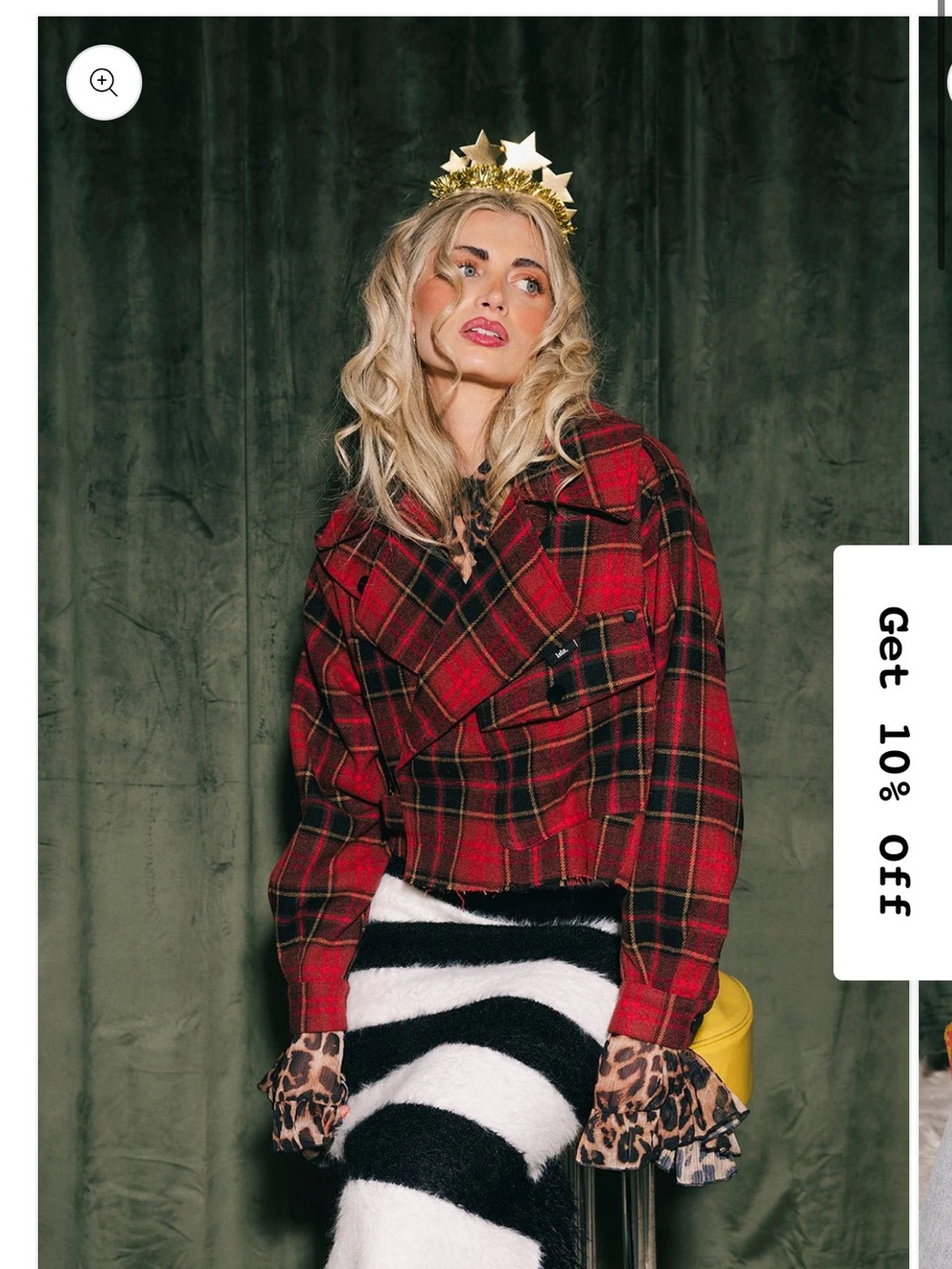 Dressed in LALA Father Figure Cropped Trench